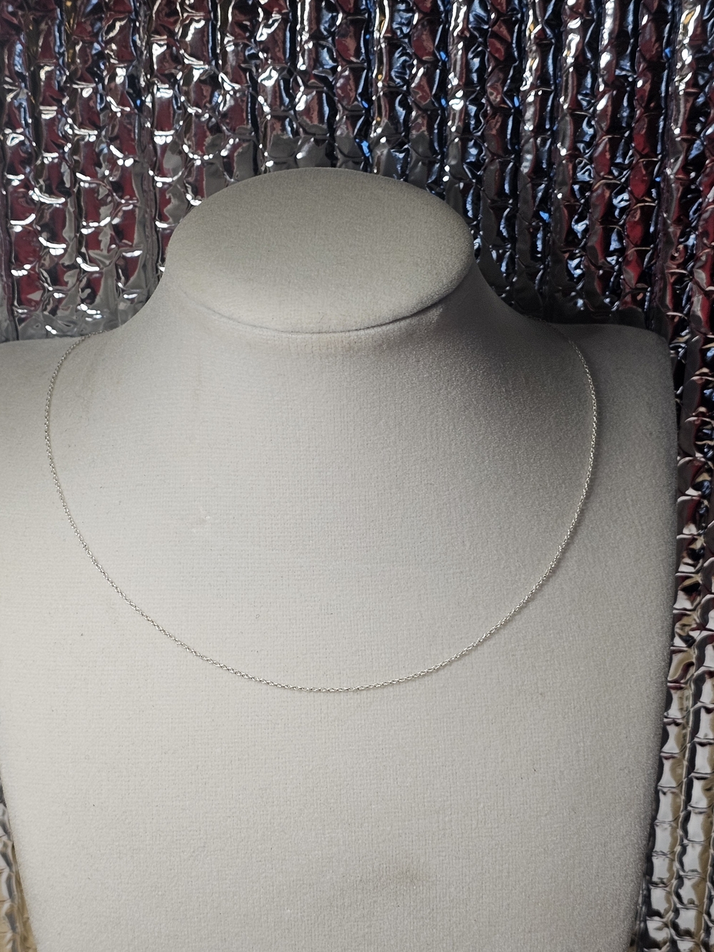 Sterling Silver 925 Chain Necklace - 16" Length